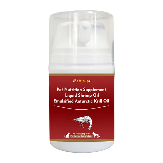 Pet Food Supplement with Phospholipid Krill Oil Gel for Dogs and Cats