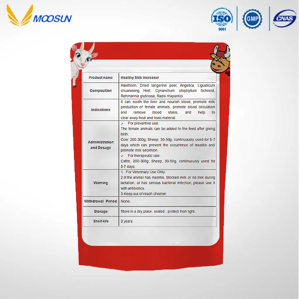 Manufacture Feed Additives Natural Plant Healthy Milk Increaser Hawthorn Tangerine Peel Powder for Animals Use with GMP ISO