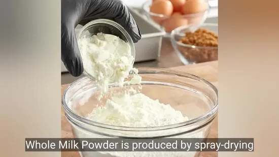 China Factory Whole Milk Powder Fast Dissolving Dairy Ingredient for Food Industry 