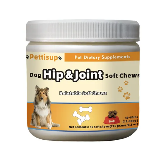 Free Sample 2g/PC Soft Chews Pet Food Dogs Hip and Joint Supplement Dog Joint Soft Chews Pet Joint Health Supplement 